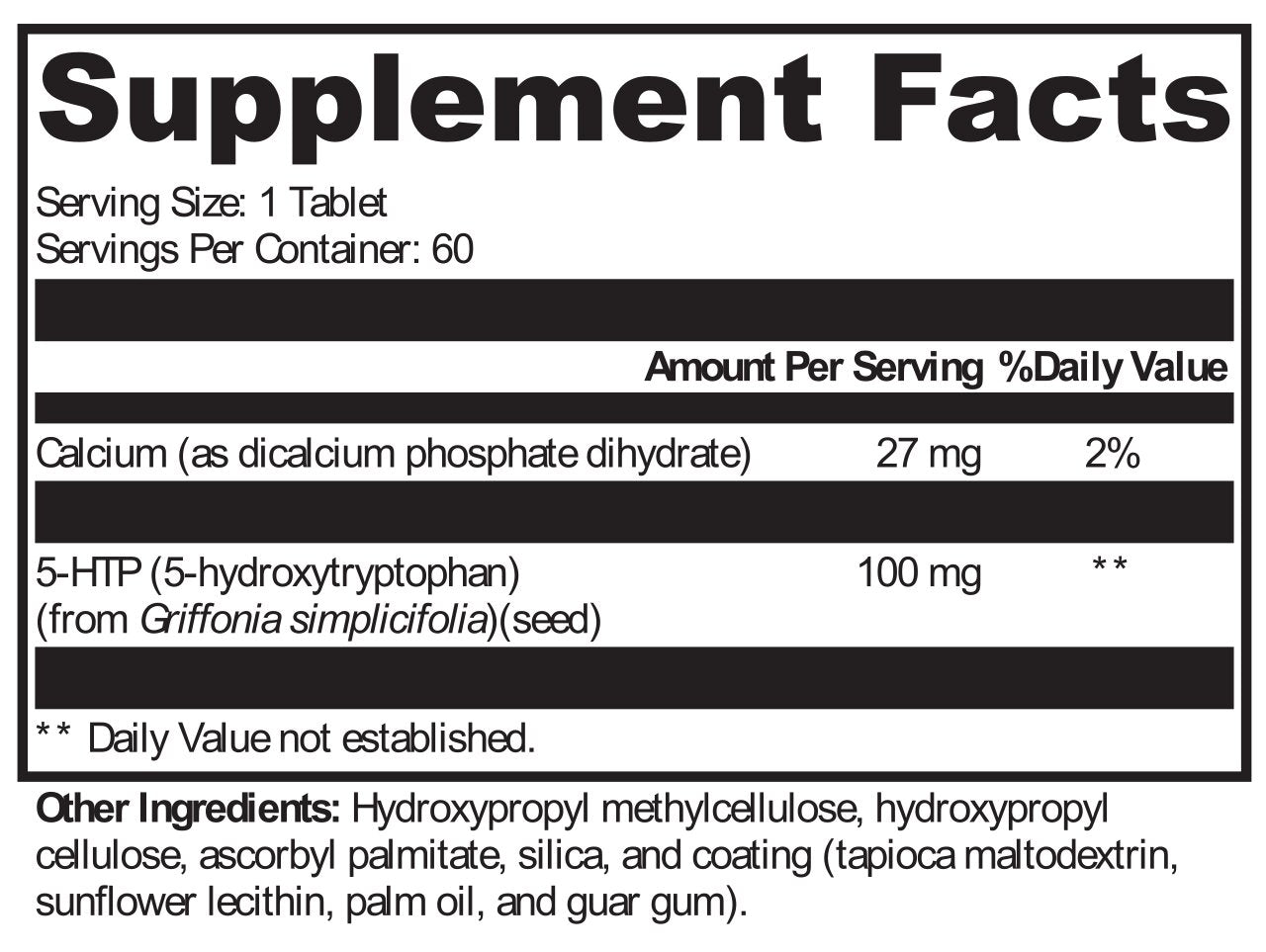 5-HTP CR 60 Tablets