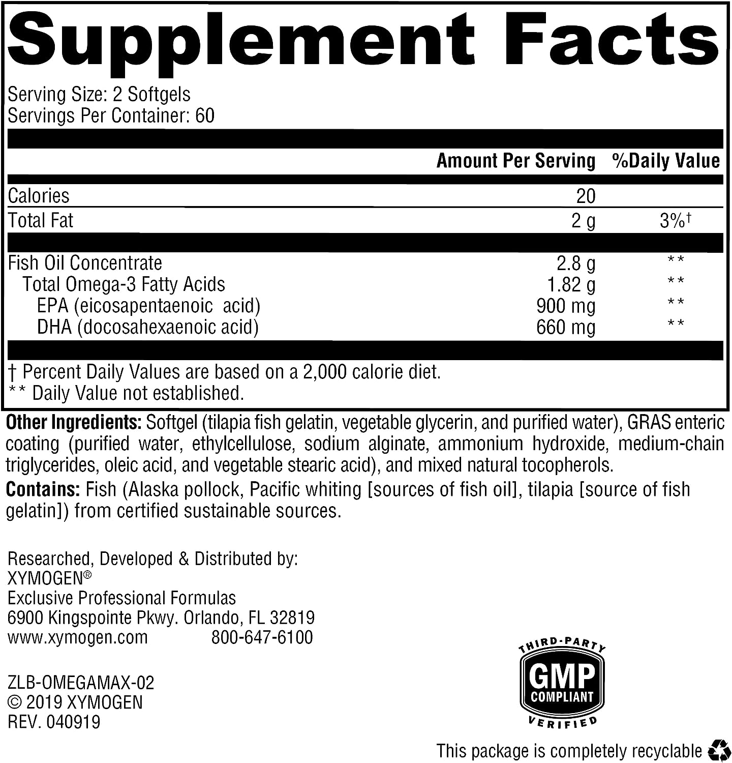 OmegaPure 780 EC™ 120 Softgels