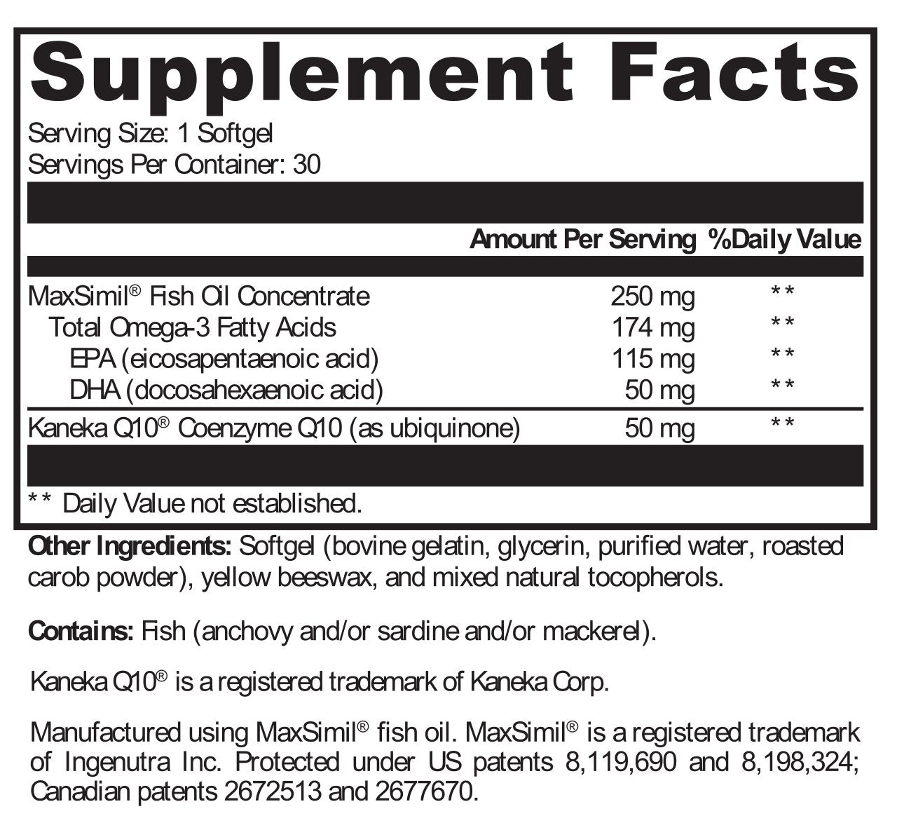 CoQmax™ Omega 50 mg