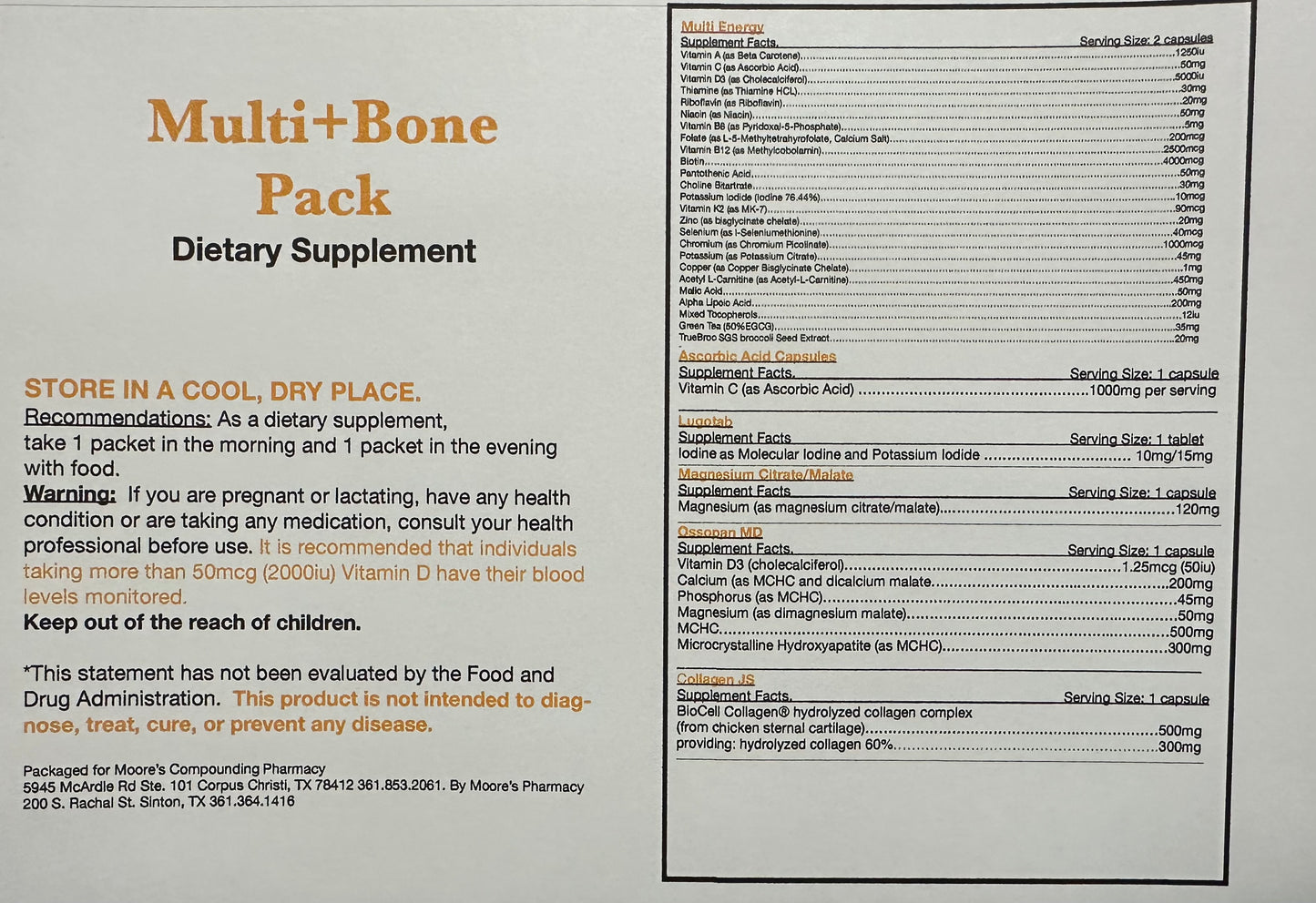 Multi + Bone Pack