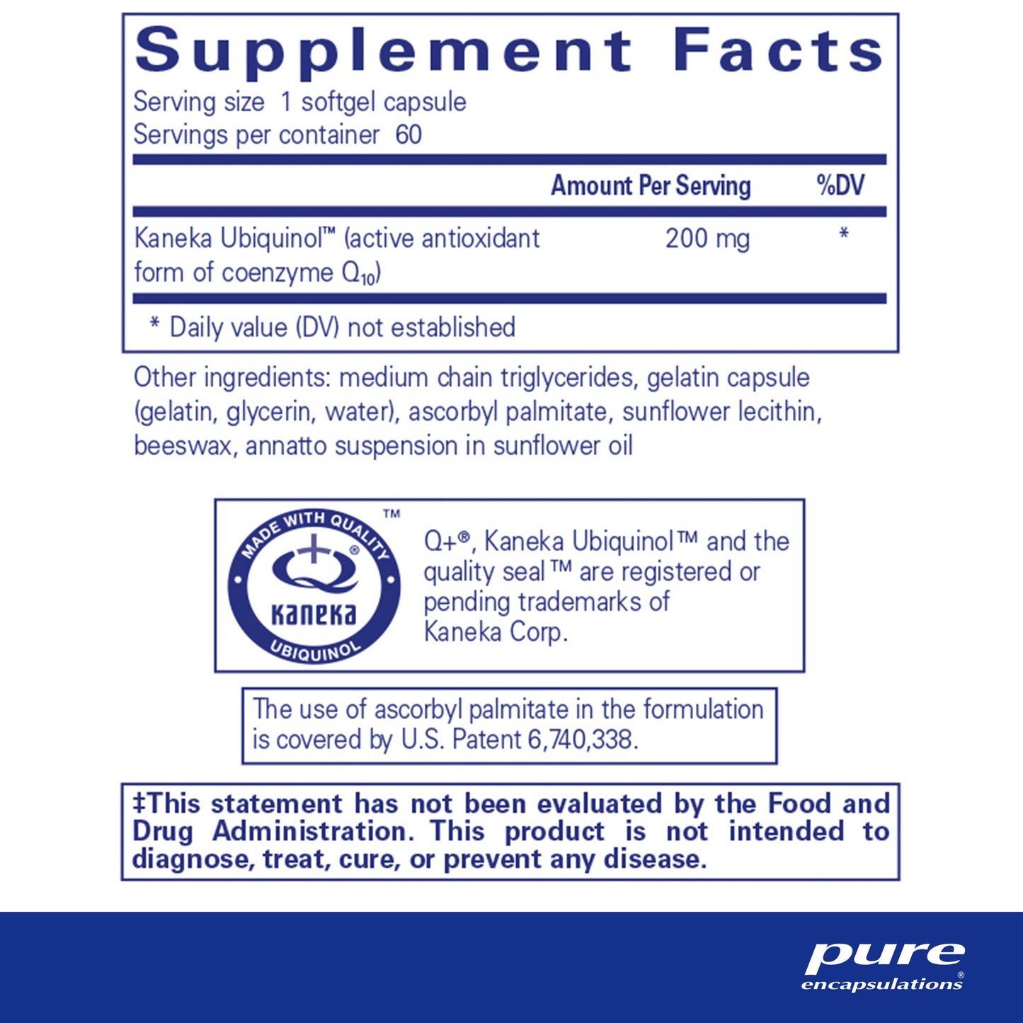 Ubiquinol-QH 200 mg