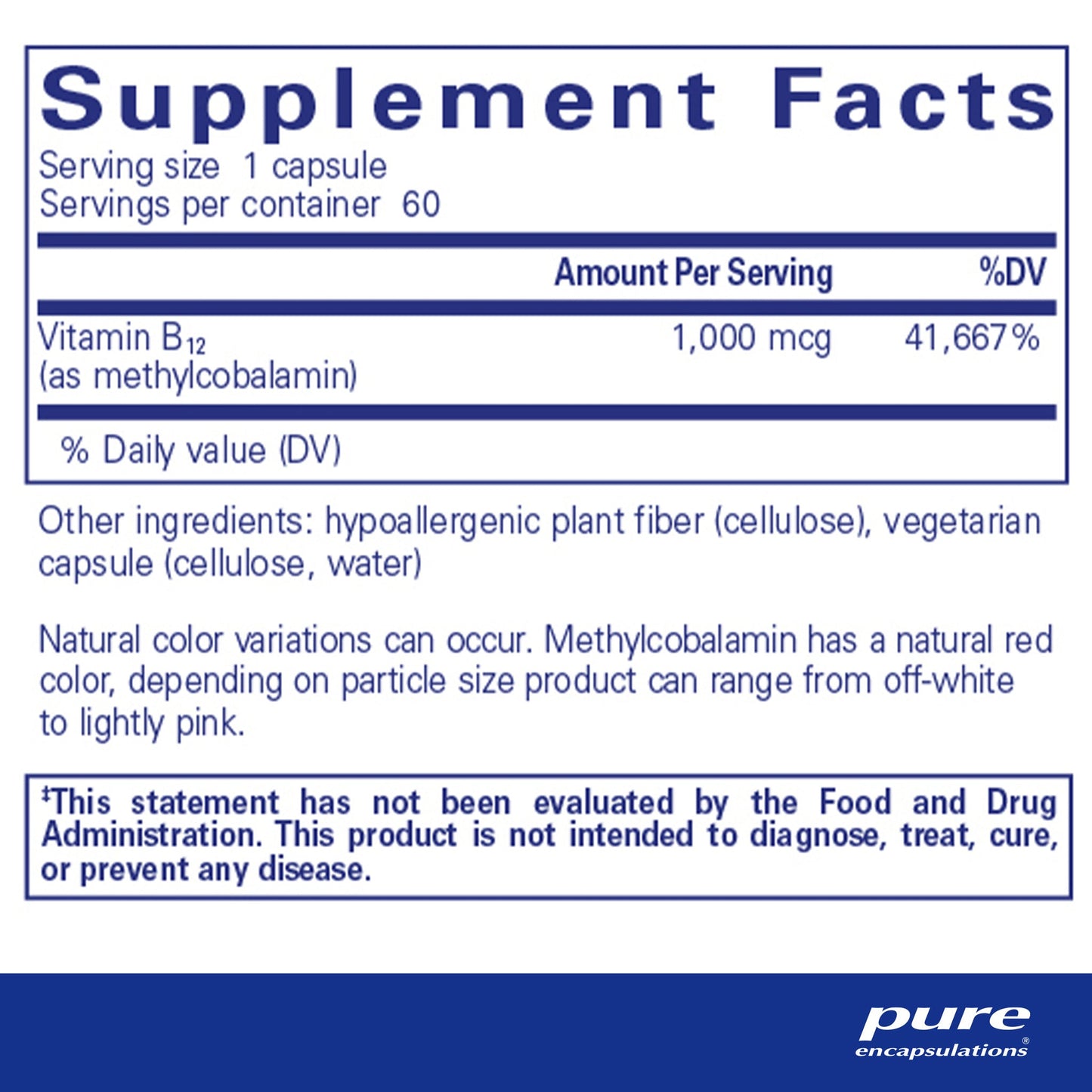 Methylcobalamin 1000 mcg