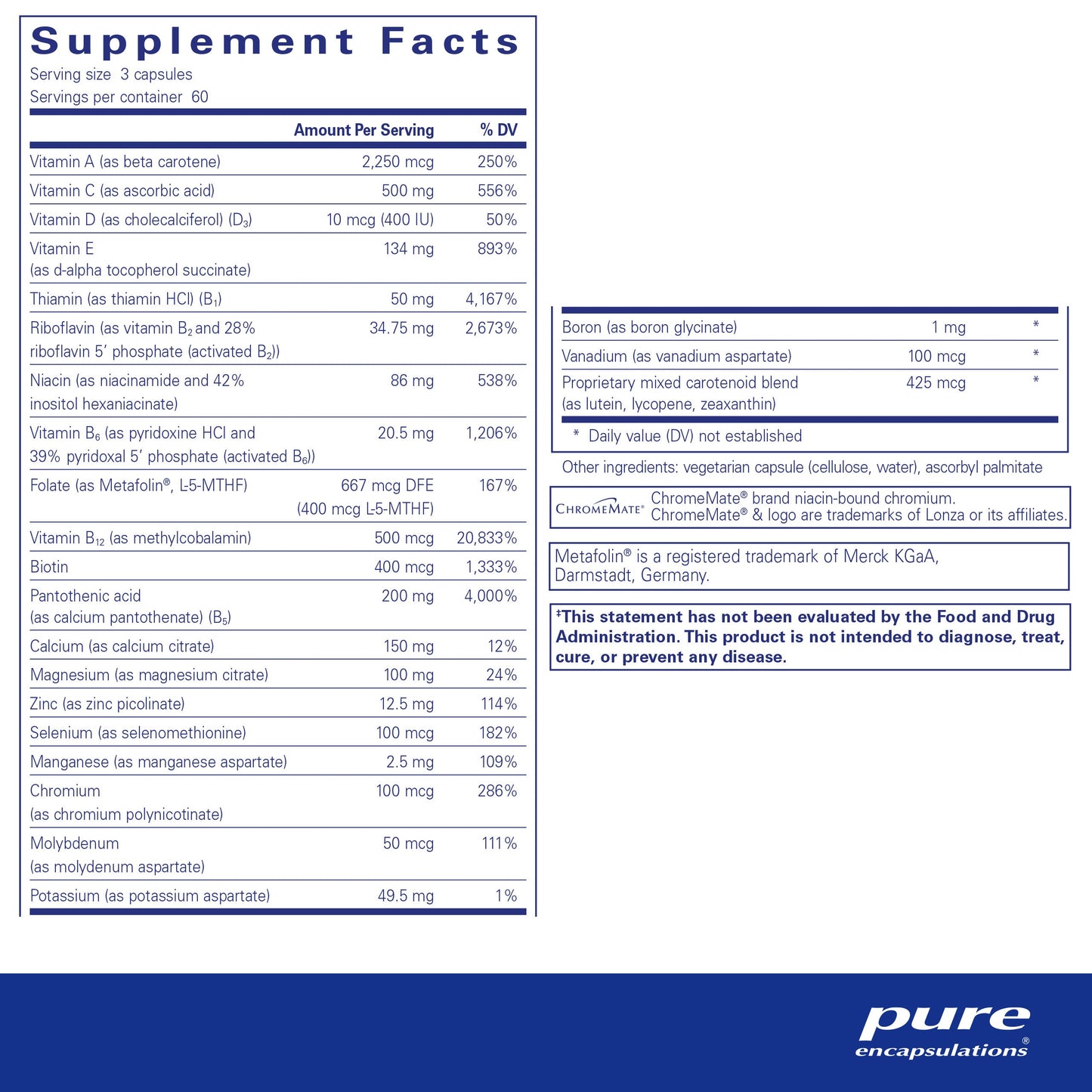 Nutrient 950 without Copper, Iron & Iodine