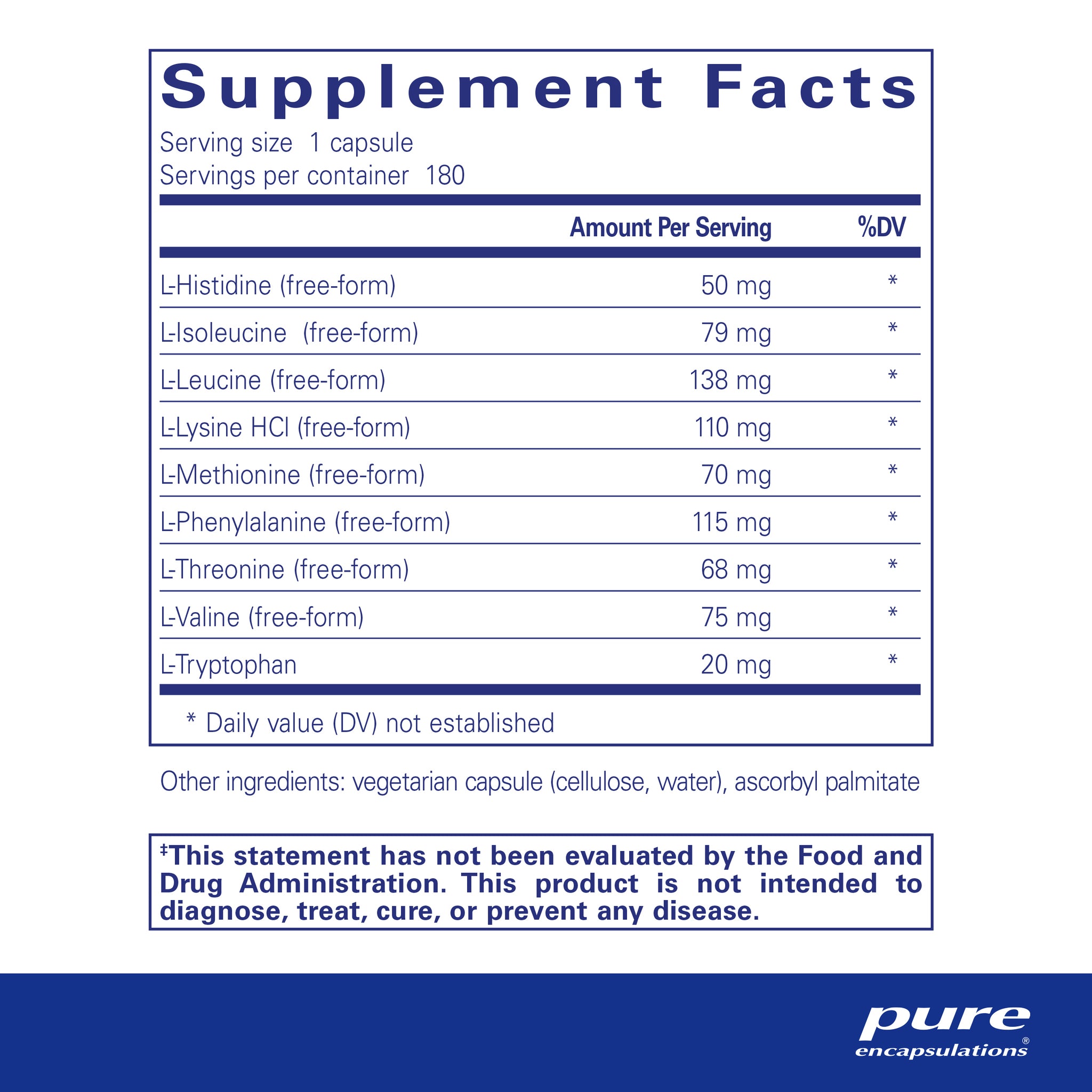 Pure Encapsulations Essential Aminos – Moore's Compounding Pharmacy