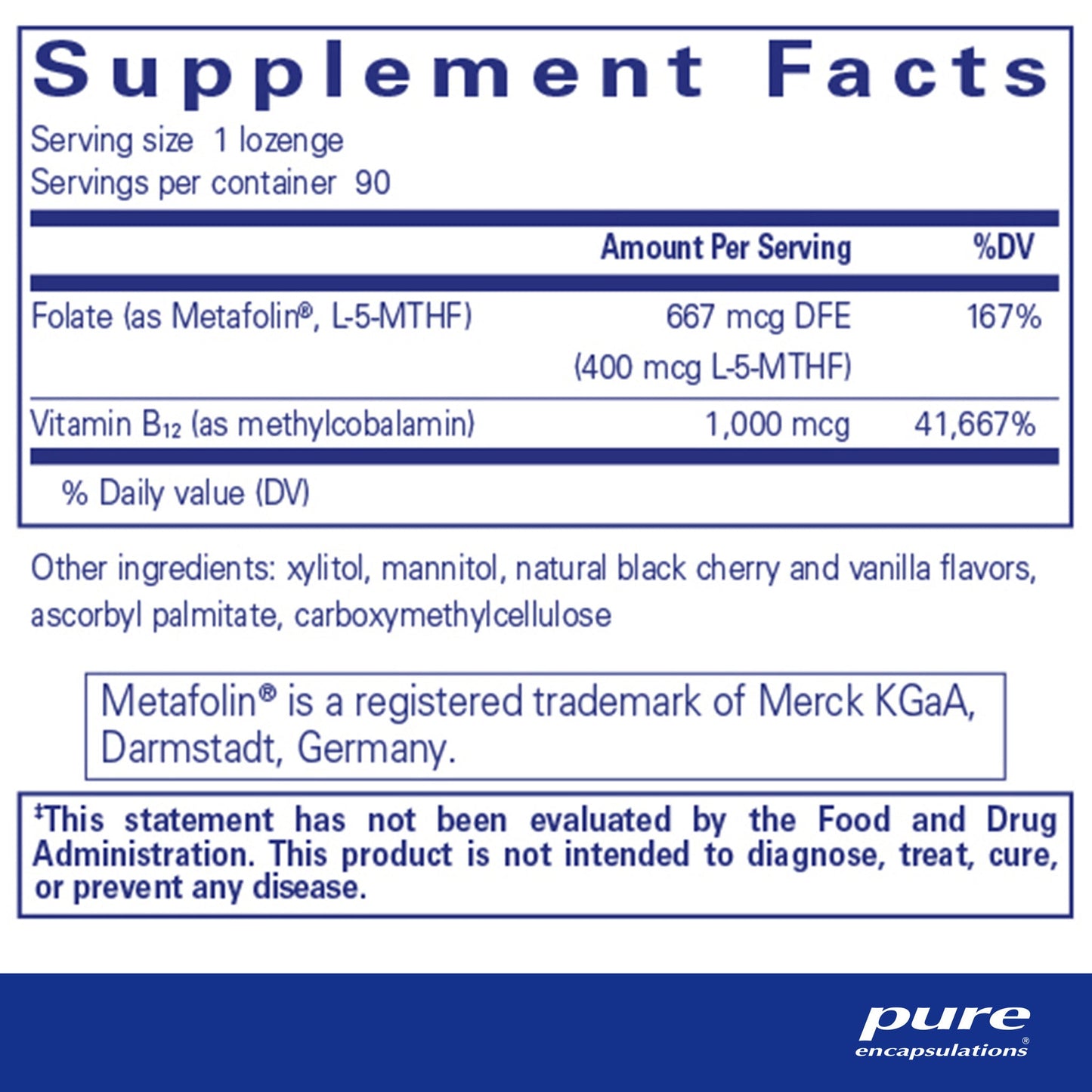 PureMelt B12 Folate